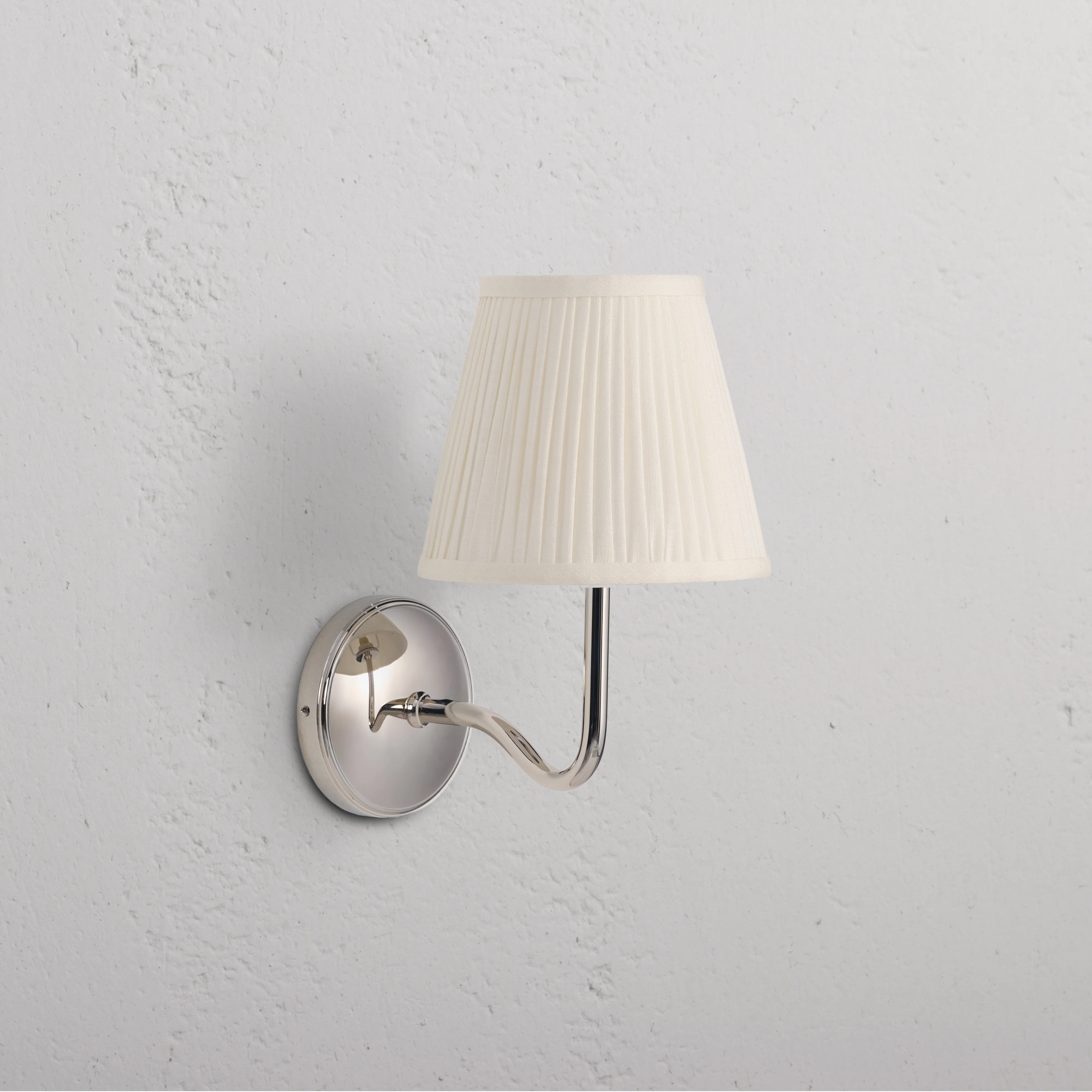 Polished nickel wall lights